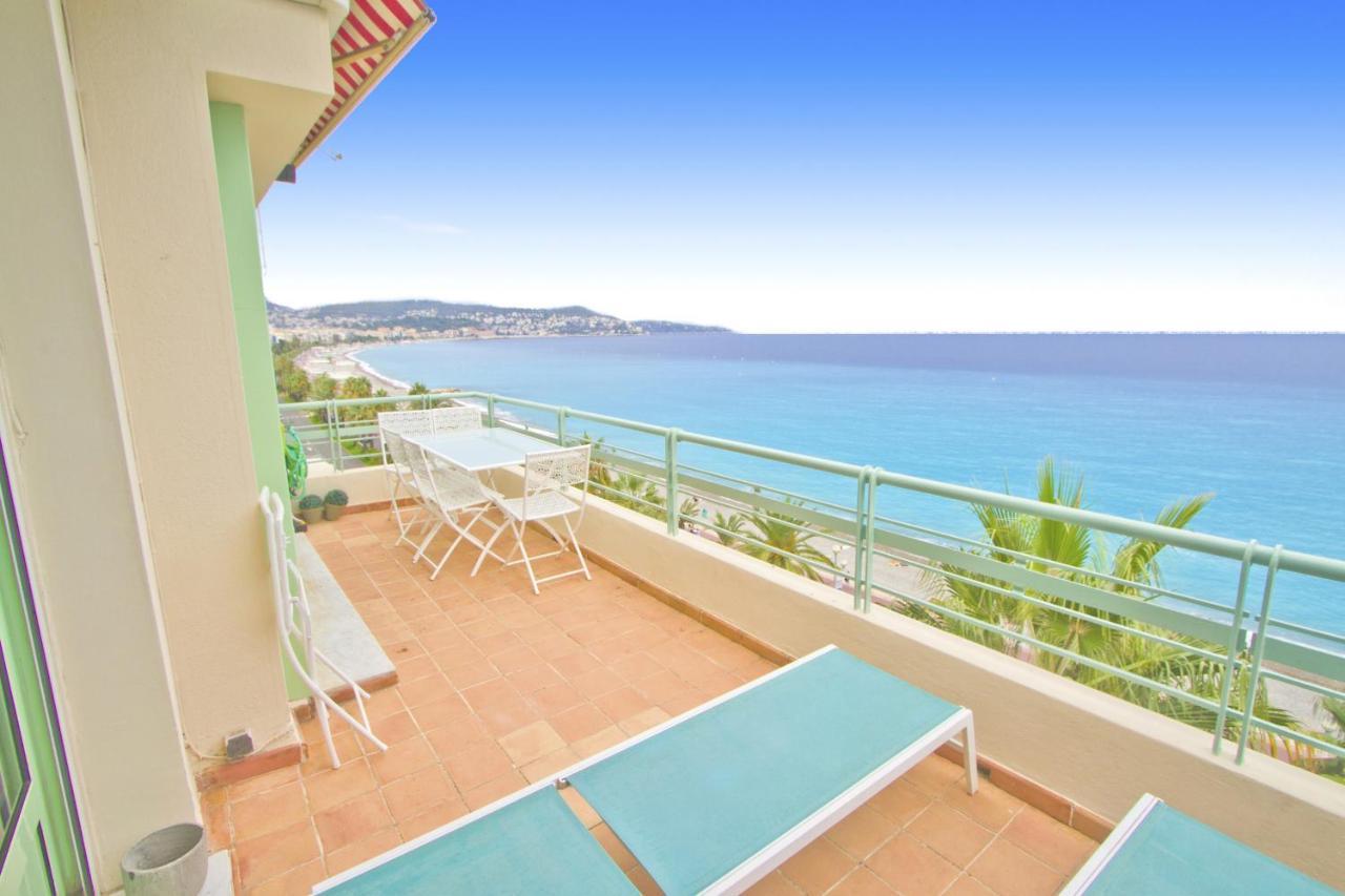 Top Floor Miramar Sea Front Lägenhet Nice Exteriör bild